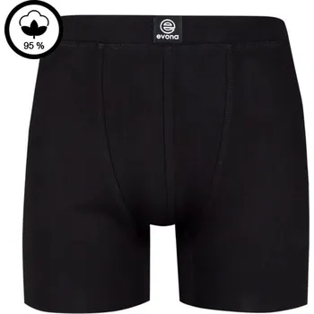 Boxerky EVONA Pánské boxerky OREGON černé 3XL