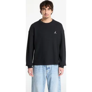 Pánské tričko Tričko Jordan Flight Mountainside Men's Long-Sleeve Waffle Shirt Black/ White M