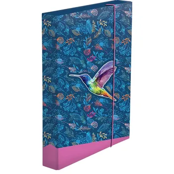 desky na sešit Box na sešity A4 jumbo – kolibřík