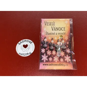 HandMade by VeJa Dárková karta - Veselé Vánoce (andílci)