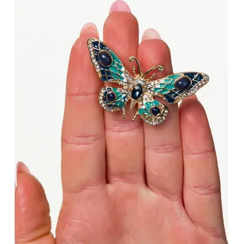 Brož Camerazar Brož se špendlíkem z kubické zirkony barevný retro motýl