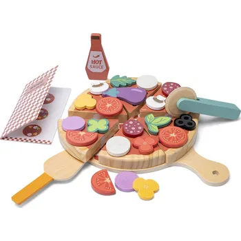 Dětská kuchyňka Woet by New Classic Toys Dřevěná sada na hraní pizza 10616