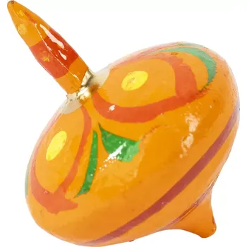 Hlavolam Dřevěná malovaná hračka Káča - oranžová 2, Sittar