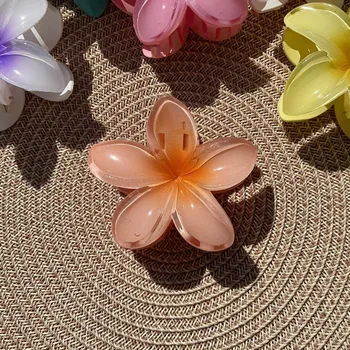 Krejčovské nůžky Annie's Knit Skřipec havajská květina Plumerie – pomeranč