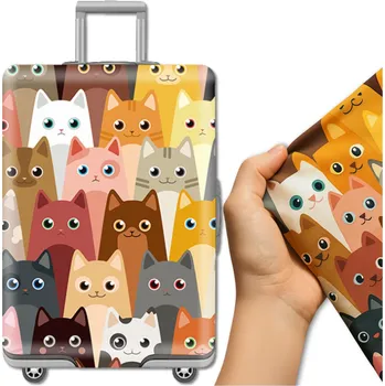 Camerazar Elastický ochranný obal na kufr pro cestovní zavazadla - Ochrana pro vaše kočky