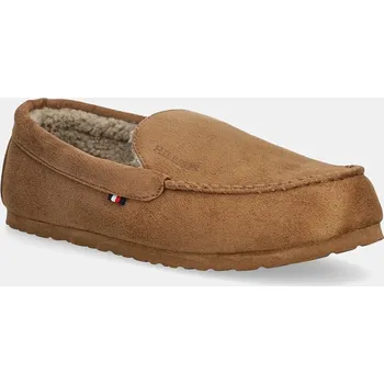 Dámská obuv Pantofle Tommy Hilfiger HILFIGER M SDE DRIVER HOUSE SHOE FM0FM05617 hnědá 82X, EUR 42