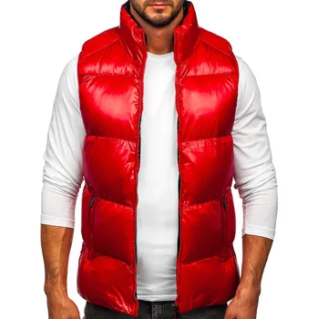 Pánská vesta Červená pánská silná prošívaná vesta Bolf 9968 - L