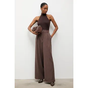 Dámské kalhoty Kalhoty Answear.LAB 93721.iok hnědá 88X, vel. M