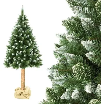 Vánoční stromek DONOCI Vánoční stromek - borovice s bílými konci, 180 × 90 cm