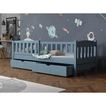 Dětská postel Dětská postel s úložným prostorem Bolek Barva dřeva: Modrá, Rozměry: 80x180