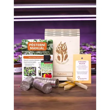 Dárkový potravinový koš Dárkový BOX Začínám pěstovat Habanero