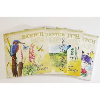 Blok Designový blok lepený Fresh, 195x200mm, 40listů, čistý, 100g - mix motivů