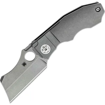 Spyderco C260TIP Stovepipe Titanium kapesní nůž 7 cm, Dark Stonewash, šedá, titan