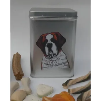 Chovatelství Bernardýn - plechová dóza s pamlsky pro psy (30 ks pamlsků)