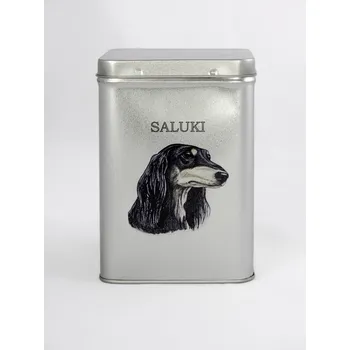 Dóza na potraviny Plechová dóza - saluki - sleva 47% (objem 1,5 l)