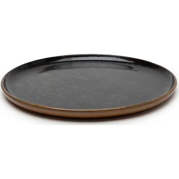 Talíř Serax, Jídelní talíř Surface, 24 cm, černo-šedý - Formadore