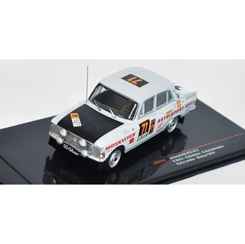 autíčko Moskvič 412 #71 Rally London-Mexico 1970 Holm/Boubnov/Guiradouskas 1:43 - IXO Moskvič-412 No.71 Rally 1970 - kovový model