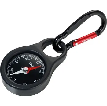 Peněženka Troika klíčenka - kompas (kovová, s karabinkou, mix barev)