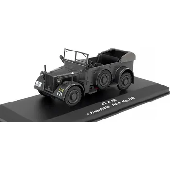 autíčko DeAgostini Kfz.15 901 6. Panzerdevision 1940 1:43 časopis Samochody Wojskowe s modelem #57 Kfz. 15 901 6.Panzerdevision France 1940 - kovový model auta