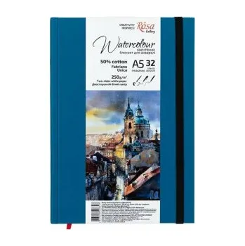 Blok Sketchbook pro akvarel Rosa 250g A5, Fabriano Unica