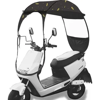 Camerazar Univerzální větruodolná a dešťuvzdorná stříška pro skútr a moped
