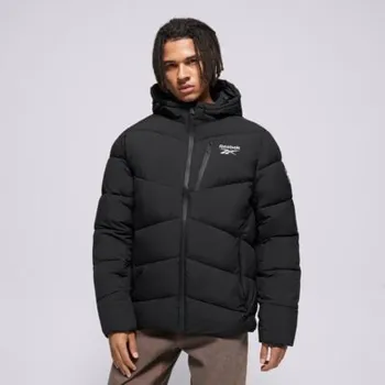 Pánská větrovka Reebok Bunda Zimní Stretch Puffer Jacket Černá M
