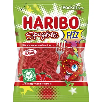 Bonbon Haribo Spaghetti Jahoda FIZZ 75g