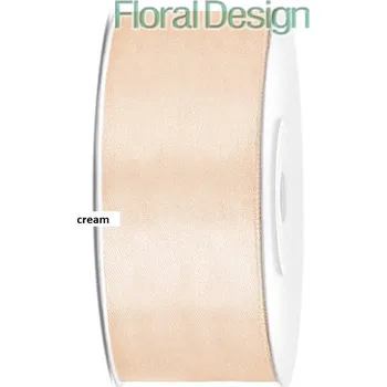 Stuha Stuha satén 25mm x 25m krémová
