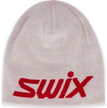 Čepice Swix Wool Logo Beanie - Snow white
