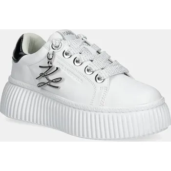 Pánská obuv Kožené tenisky Karl Lagerfeld KREEPER LO KL42376A.011 bílá 00X, EUR 41