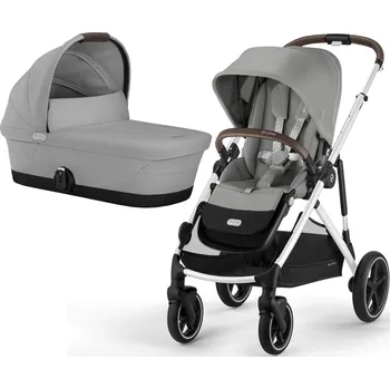 Kočárek Kočárek CYBEX Gazelle S 2025 včetně korby + ZDARMA Fusak CYBEX Snogga 2, stone grey (silver frame) + Fusak CYBEX Snogga 2