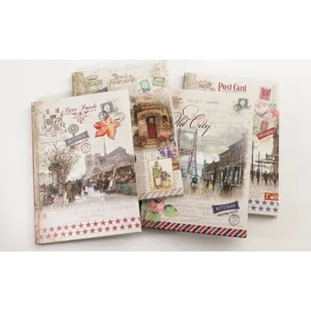 Zápisník Designová záznamní kniha Fresh, tvrdé desky, formát B5, 80listů, čtvereček - mix motivů 4