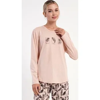 Dámské pyžamo Dámské pyžamo dlouhé Vienetta Secret Isabela tmavě modrá M