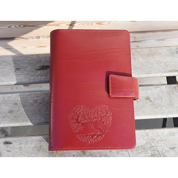 Diář Diář A6 Červený "Strom Života 02" - Dárek pro ženu