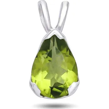 Přívěsek Zelená slza – stříbrný přívěsek s olivínem