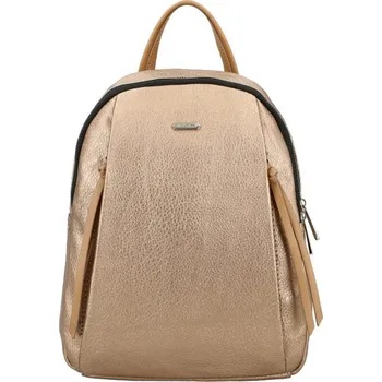 Městský batoh David Jones Zlatý dámský elegantní batůžek
