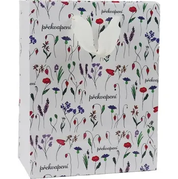 Dárková taška Taška papír dárková Překvapení 14x7x18 cm