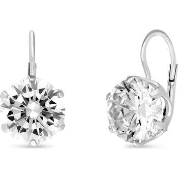 Náušnice Zlaté náušnice z bílého zlata se zirkony 05/336041198b