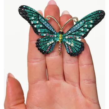 Brož Camerazar Barevná brož motýlek se zirkony