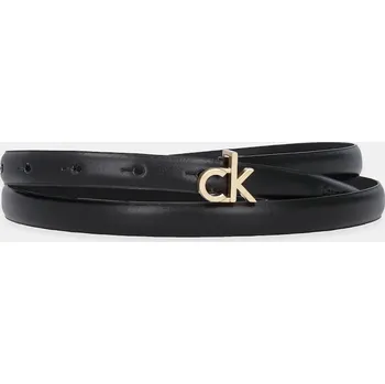 Opasek Kožený pásek Calvin Klein dámský, černá barva, LV04F7034G 99X, vel. 85