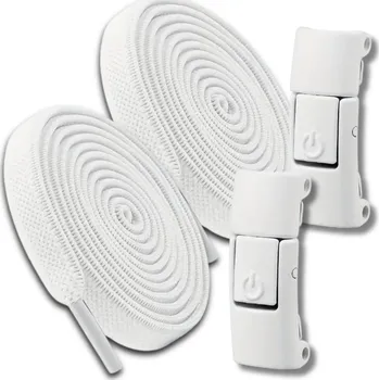 Tkaničky do bot Camerazar Bezvazebné elastické šňůrky bílé univerzální