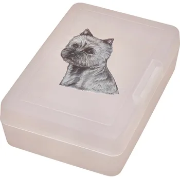 Dóza na potraviny Kernteriér žíhaný - plastový box (objem 0,9 l)