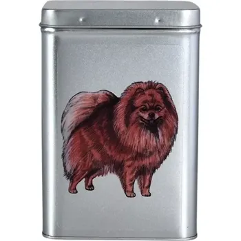 Dóza na potraviny Plechová dóza - špic oranžový (objem 1,5 l)