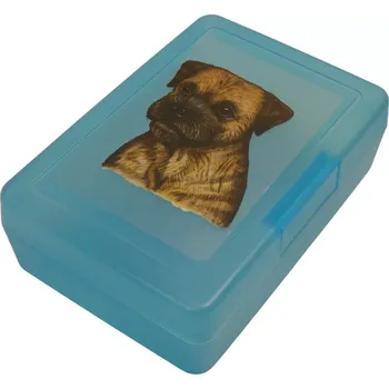 Dóza na potraviny Border teriér - plastový box (objem 0,9 l / 1,2 l)