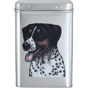 Dóza na potraviny Plechová dóza - český strakatý pes (objem 1,5 l)