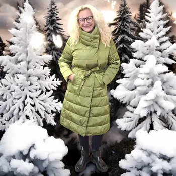 Dámský kabát Zimní kabát Helli Barva: Olivová, Velikost: XL, Size system: INT