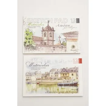 Umělecký blok pro malování Fresh, lepený, formát A5, 12listů, 200g, strukturovaný papír