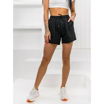 Dámská móda Černé dámské teplákové kraťasy Bolf 8K950 - S