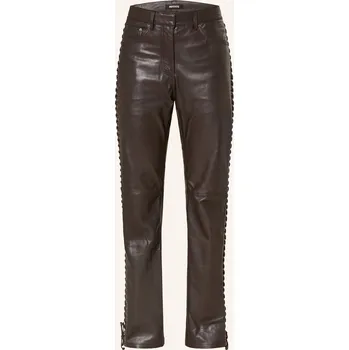 Dámské kalhoty Rotate Dámské Kožené Kalhoty, hnědá, 42