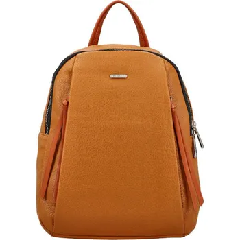 Městský batoh David Jones Koňakově hnědý dámský elegantní batůžek